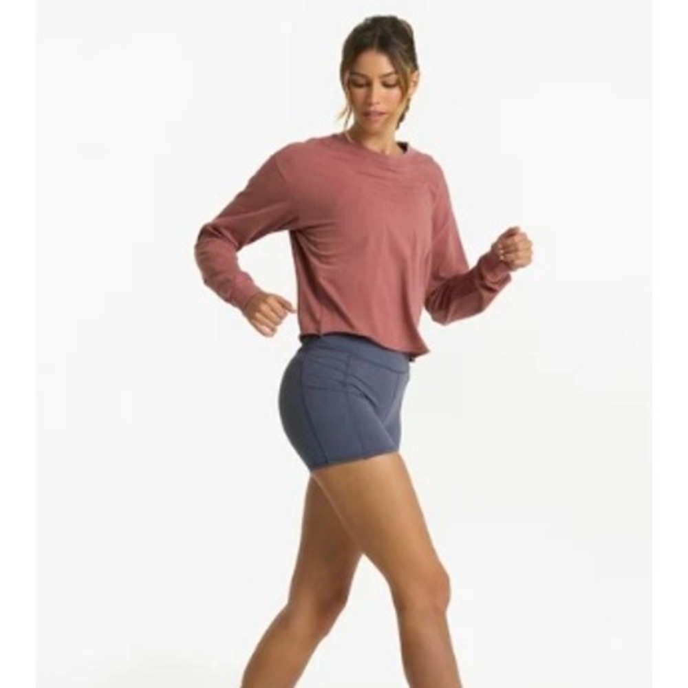 Vuori Coast tee boxy terracotta euc Med cozy post workout daywear fun athleisure - Picture 12 of 12